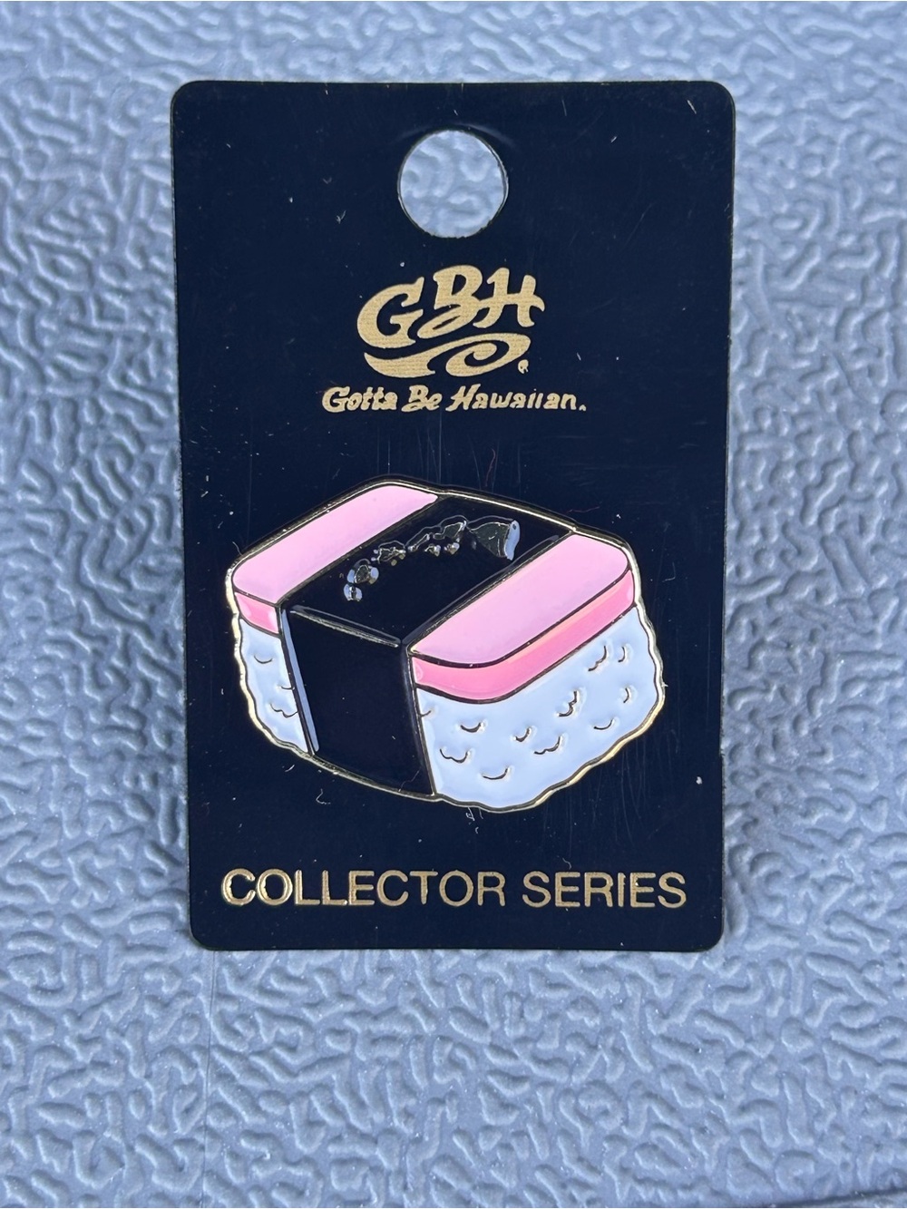 Gotta Be Hawaiian Pink Spam Musubi Enamel Pin - Collector Series NEW